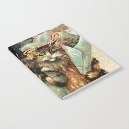 “Cat Family Christmas Shopping” by Maurice Boulanger Notebook