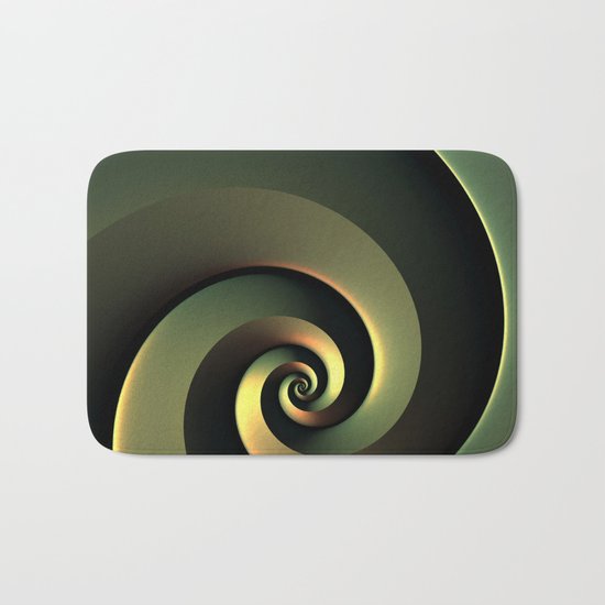 Dark Spiral Bath Mat