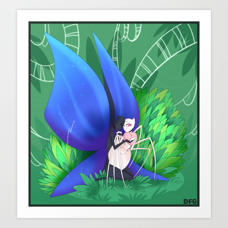 The Spider And The Butterfly Art Print By Dragonfoxgirl Society6