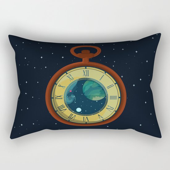 Cosmic Pocket Watch Rectangular Pillow