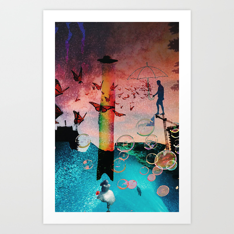 Love Sick Dream Art Print By Danielaclejan Society6