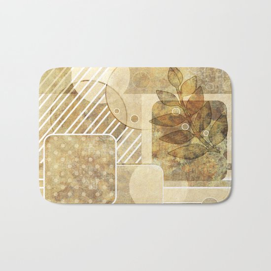 The old map . Grunge . Retro . Vintage . Bath Mat