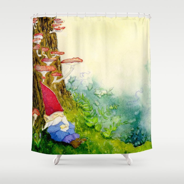 The Sleeping Gnome Shower Curtain