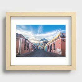 Sunny Day in Antigua, Guatemala Recessed Framed Print