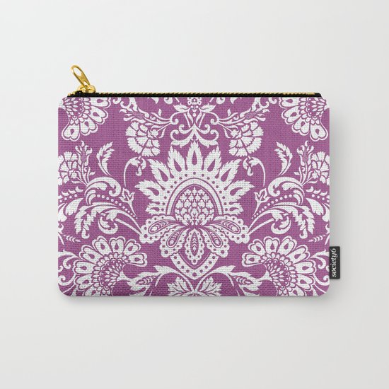 Damask in cyclamen Carry-All Pouch