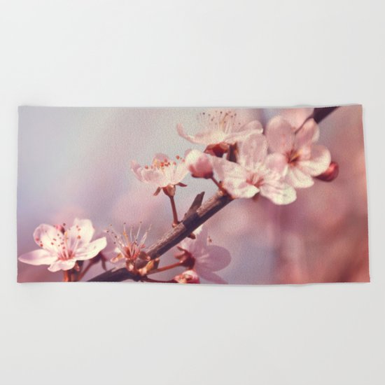 Joyful Pixie Cherry Blossom Beach Towel