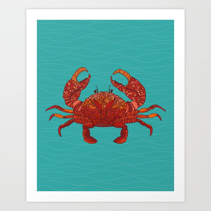 Peter the Crab Art Print