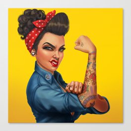 Rosie the Riveter Canvas Print