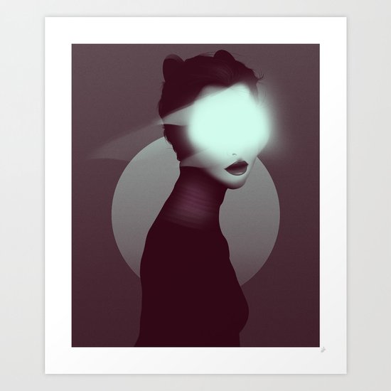 Bastet/Cat Goddess (Color Variant Version) Art Print