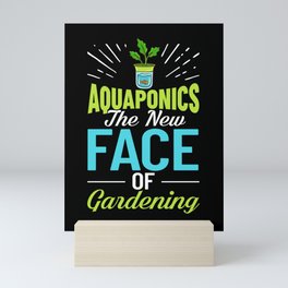 Aquaponic Fish Tank System Farmer Gardening Mini Art Print