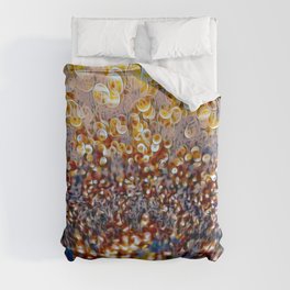 Soft Dark Blue Abstract Bokeh Pattern Duvet Cover