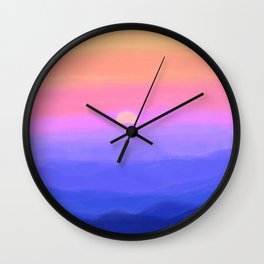The most amazing sunset Wall Clock
