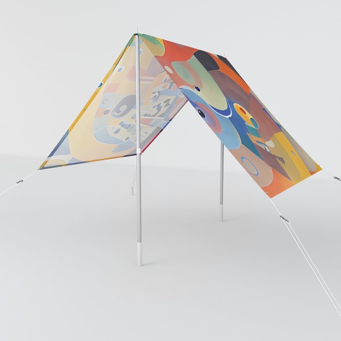 Overlapping Shapes Sun Shade