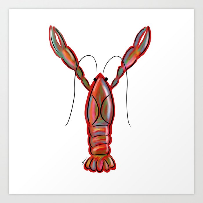 King Crawfish Art Print