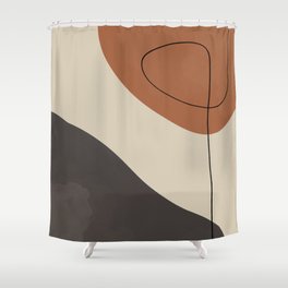 Modern Abstract Shapes #3 Shower Curtain