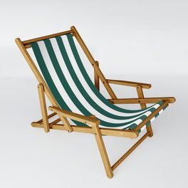 Green And White Stripes Summer Style Sling Chair
