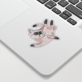 Demon cat Sticker