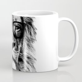 Hipster Lion White Mug