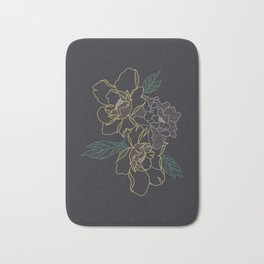 Seesaw - Illustration Bath Mat | Witch, Coven, Botanical, Pattern, Tattoo, Witchcraft, Curated, Ink, Typography, Digital 