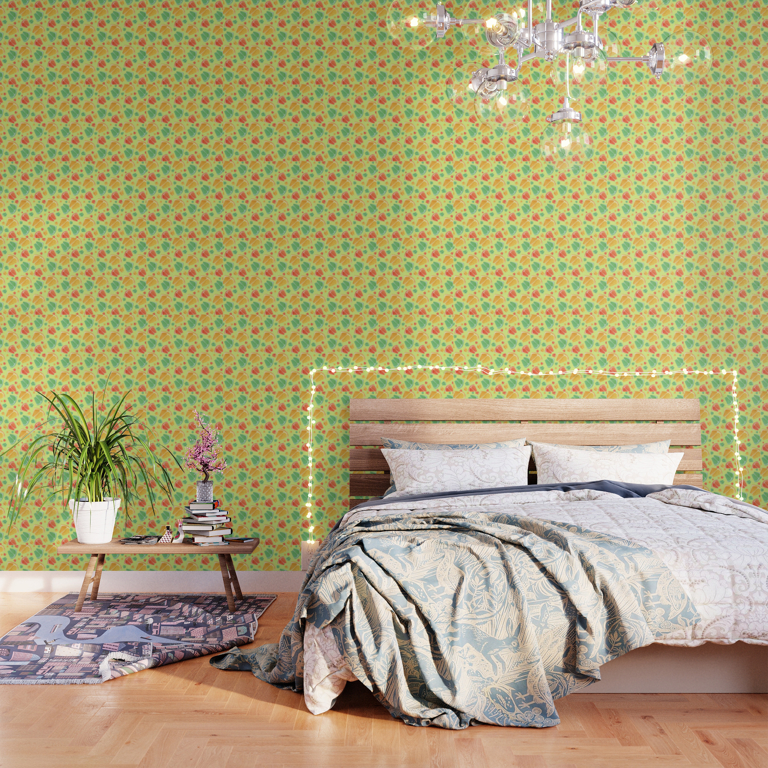 Oranges Lemons And Limes Wallpaper By Bowillustration Society6