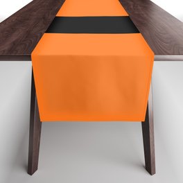Letter O (Black & Orange) Table Runner