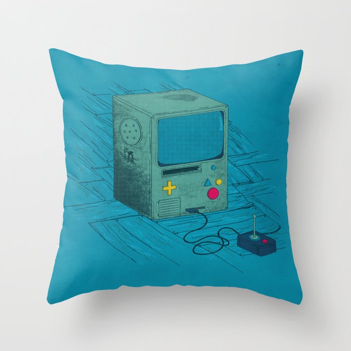 Old Video Game Console Throw Pillow