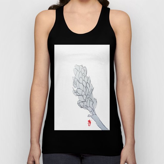 Alpinia purpurata – Red Ginger Flower, Nature in Bogota, Colombia Unisex Tank Top
