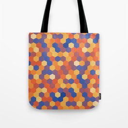 Simple Sunset Honeycomb Pattern Tote Bag