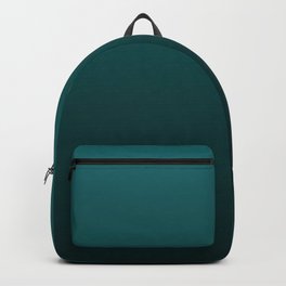 Gradient Collection - Deep Teal Turquoise - Accent Color Decor - Lowest Price On Site Backpack | Outdoor, Turquoise, Minimalist, Green, Ocean, Aquamarine, Solid, Plain, Sea, Aegean 