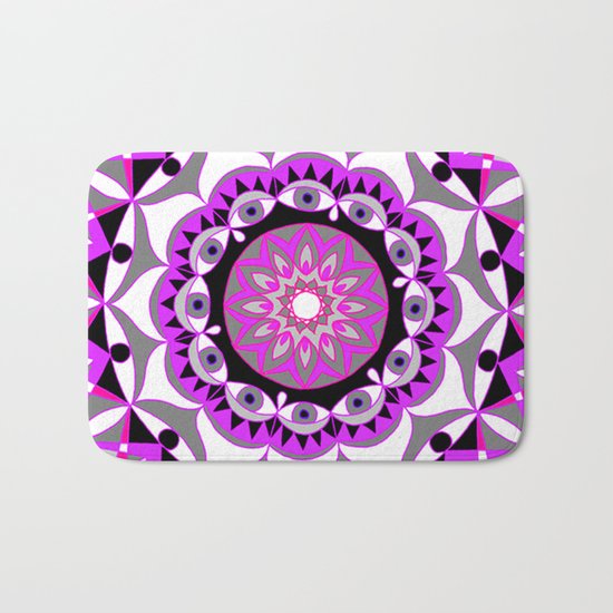 My Love Mandhala | Secret Geometry | Energy Symbols Bath Mat