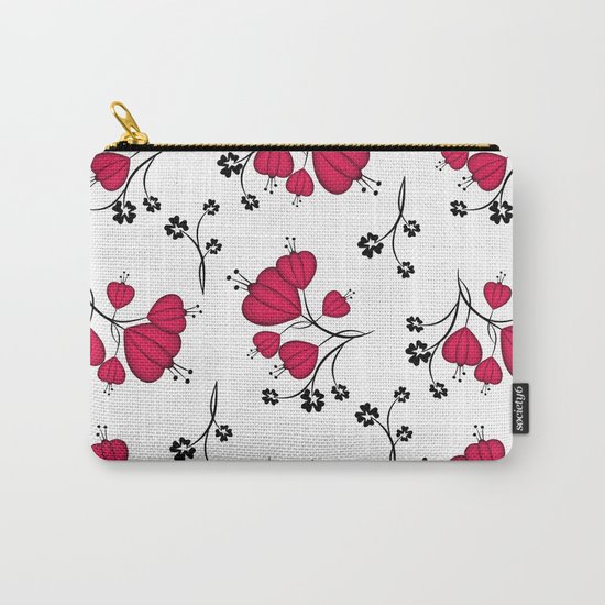 Abstract floral pattern. Carry-All Pouch