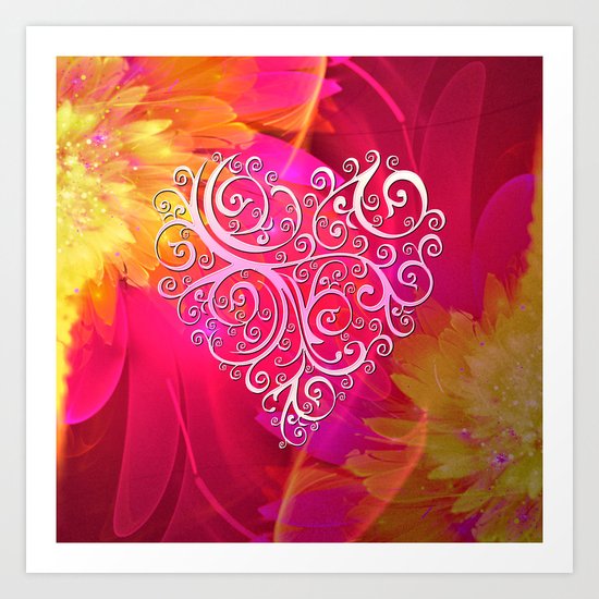 Ever More Heart Art Print