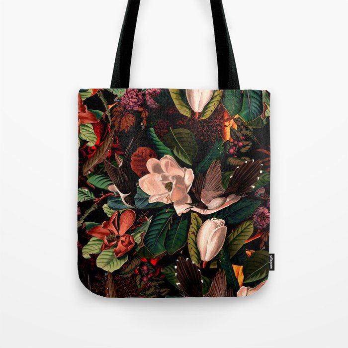 FLORAL AND BIRDS XIV Tote Bag