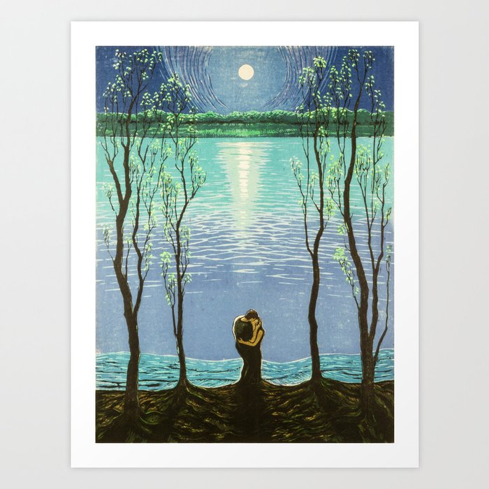 Moonlight Love Art Print