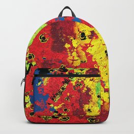 Tetra Backpack | Yellow, Paintsplater, Tarnish, 3Dillustration, Pattern, Splotch, Splater, Digitalpainting, Graphicdesign, Illustration 