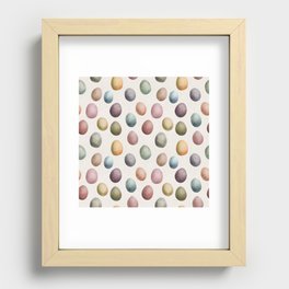 Pastel eggs pattern Recessed Framed Print