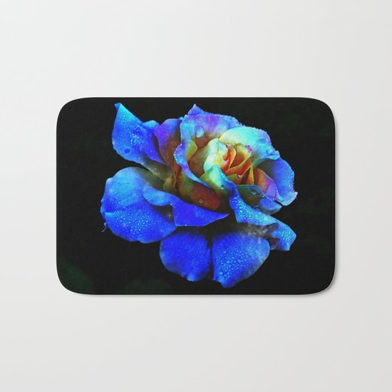 Sapphire Heaven Rose Bath Mat