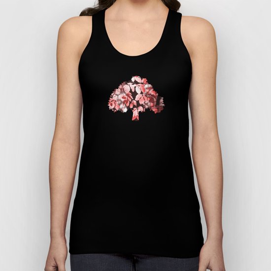 Red leaves Unisex Tank Top