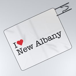 I Heart New Albany, IN Picnic Blanket