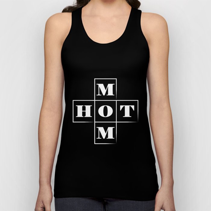 Hot Mother Gift | mom funny crossword puzzle Tank Top by ...