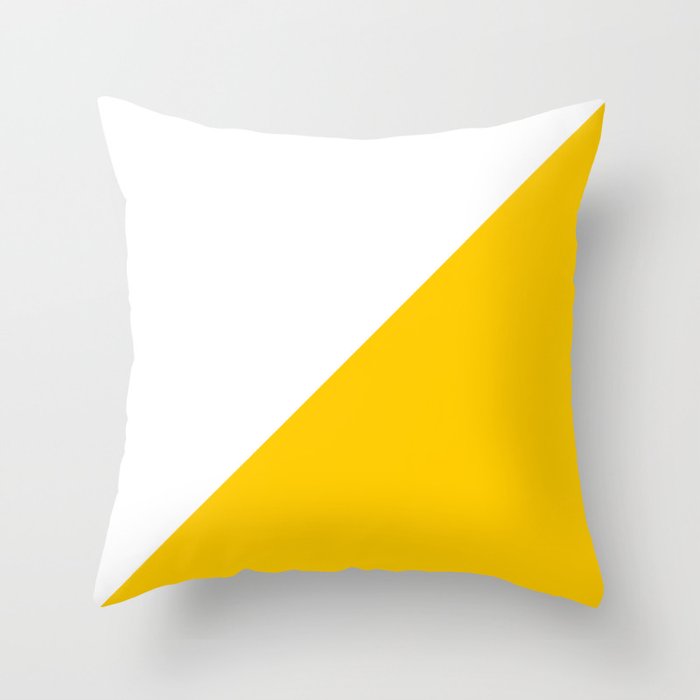 colour block pillows, colour block cushion, color block throw pillows, minimalist cushion, yellow, Throw Pillow