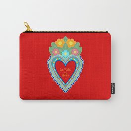 SACRED HEART Carry-All Pouch | Religion, Graphicdesign, Flowers, Christ, Mexico, Redheart, Heart, Jesus, Scrubs, Faith 