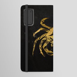 Astrology Horoscope  Zodiac Cancer Gold Black Android Wallet Case