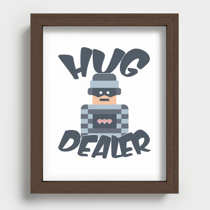 Hug Dealer Recessed Framed Print