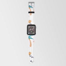 Summer Doodle Flamingo Pattern Apple Watch Band