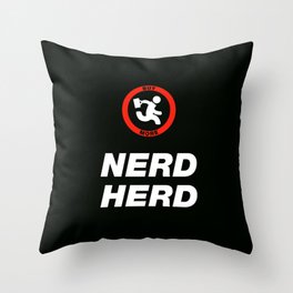 Nerd Herd Throw Pillow