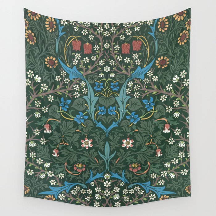 William Morris Blackthorn Pattern, 1892 Wall Tapestry