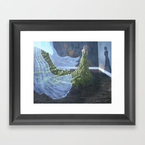 you'll catch your death Framed Art Print