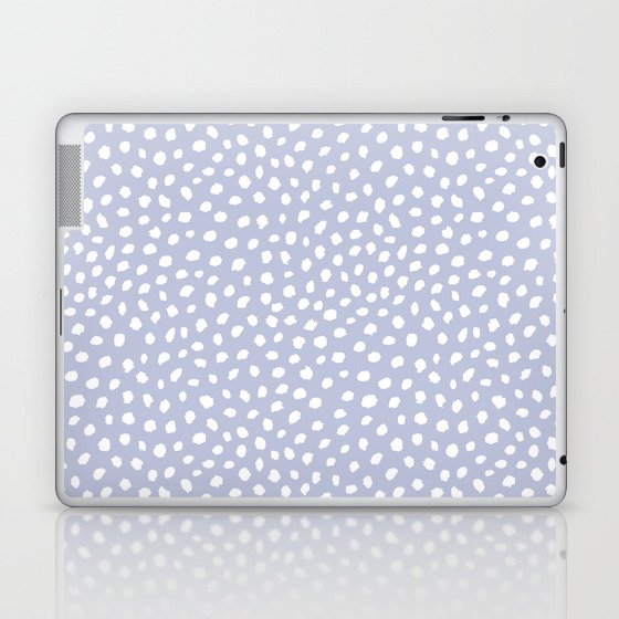 Danish Pastel Lilac Cute Seamless Polka Dot Digital Paper | Lilac Laptop & iPad Skin