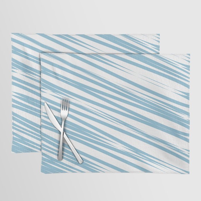 Light blue stripes background Placemat